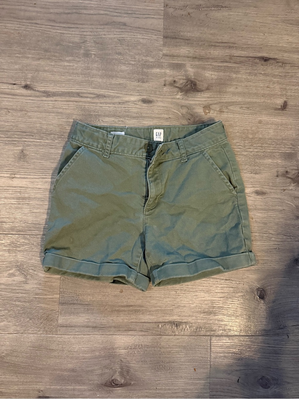 GAP Olive Green Cuffed Chino Shorts